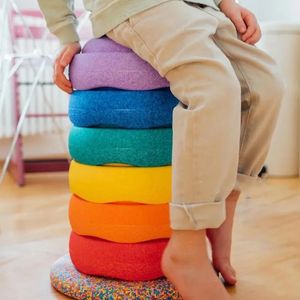 Sorting Nesting Stacking toys Training Children Balance Coordination Skills Toys Stap Stones For Kids Outdoor Toy Family Game Holiday Gifts 231128