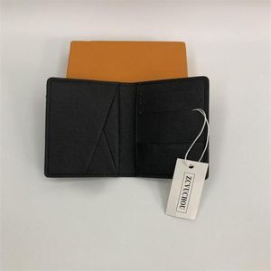 Excelente qualidade organizador de bolso Ripple masculino fêmea de couro de couro real suporte de carteira de carteira de carteira de carteira bifold com caixa 220y