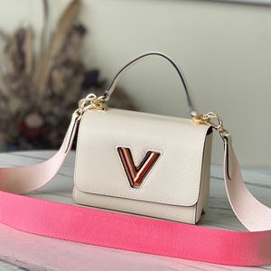 Designer axelpåsar lyxiga crossbody -väskor 1: 1 kvalitet äkta läder handväska 19 cm med låda ml179