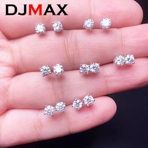 Ear Cuff DJMAX 021ct Diamond Stud Earrings for Women Original 925 Sterling Silver Screw 2023 231129