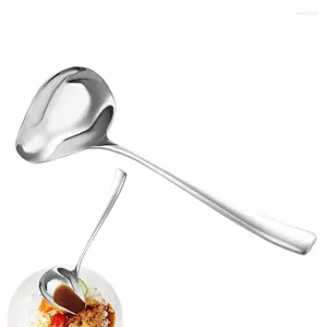 Skedar rostfritt stål soppa sked hängande potten slev skopa bordsredskap redskap rost-bevis matskedar bra glass