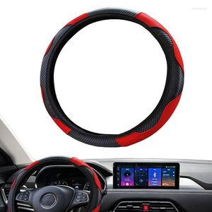 Steering Wheel Covers Car Cover PU Leather Protector Anti-Slip Lining Universal Vehicle Accessory Diverse Cars Diameter 14.5-15