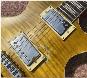 Aged/Relic Electric Guita Peter Green Garry Moore Lemon Burst в твердом футляре