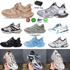 2023 Sapatos Casuais Triple S Track 3.0 Sneakers Transparente Nitrogênio Crystal Outsole Running Shoes Mens Womens Trainers Preto Branco Verde Tamanho 3- JLP4