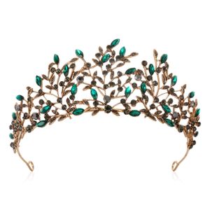 Vintage e elegante noiva casamento coroa aniversário banquete headwear preto diamante coroa faixa de cabelo