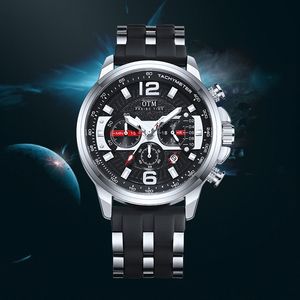 男性ラグジュアリーデザイナーオートマチッククォーツOTM Preisg Time 48mm 30atm Watch Mens Auto 6 Hands Watches Wristwatch
