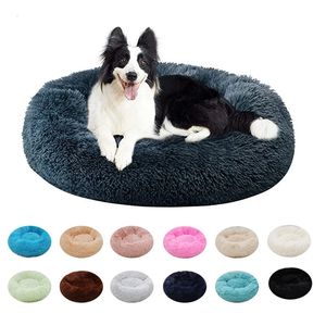 Kennes Pens Super Soft Pet Sed Kennel okrągła mata kota ciepła torba do spania długa pluszowa szczeniąt puppy poduszka mata przenośna Zwierzęta Zwierzęta upuszczające produkt 231129