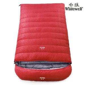 Schlafsäcke 220–130 cm, Übergröße, für 2 Personen, 2500 g/3000 g Füllung, weiße Gänsedaunen, Schlafsack für Erwachsene, kaltes Wetter, bequem, Outdoor-Camping, 231128