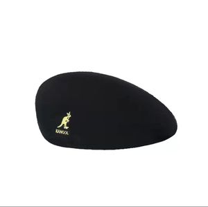 2024ボールキャップニットメッシュベレーベレーファッションレディース秋と冬の高品質英国レトロカンゴルベレー帽同じ黒いワイルドハットフレンチファッションベレー帽