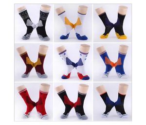 Adult mid-barrel elite basketball socks with thicker towel bottom stockings