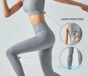 Roupa de yoga terno esportivo falso fitn calças superiores terno de yoga cintura alta sem marca calças fitn