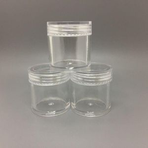 10G ML Runde Plastikcreme Leeres Glas Kosmetikbehälter Probenglas Vitrine Kosmetikverpackung 10ML Mini-Plastikflasche Kkskv