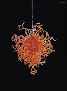 Hängslampor ganska färg Murano Glass Art Elegant Modern Decorative Tak Light Free-