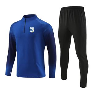 Cipro Abbigliamento sportivo da uomo per allenamento all'aperto felpa traspirante con semi-cerniera per adulti tuta da jogging casual a maniche lunghe