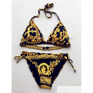 Yüzme Giyim Moda Yüzme Bikini İç Çamaşırı Bayanlar Plaj Mayo Kadın Mayo Y mayoları iki parçalı mayolar Dalgalanma Teslimat SPO DHC0V