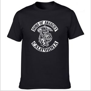 Smmer Sons of anarchy t Shirt film soa baskı erkekler kadın moda pamuk büyük boy tişört çocuk punk teeshirt homme üstler Camisetas