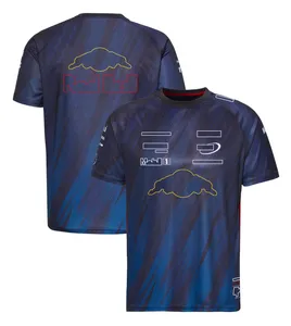 F1 Takımı 2023 Sürücü T-Shirt Erkek ve Kadın Eğlence Spor Yarışı Takımı Plus Boyut Kısa Kollu Fan Gömlek