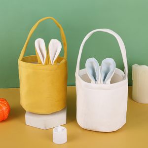 Osterhase Handtasche mit langen Ohren Kaninchen Handtasche schöne Kinder Hase Korb Süßigkeiten Eier Taschen 7 Farben Großhandel