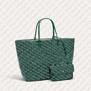 Green Canvas Travel Travel Bag مصمم فاخر كبير حقائب التسوق غير الرسمية محفظة بطاقة حفاظها سيدة حقيبة يد Onthego Pochette AC275Q