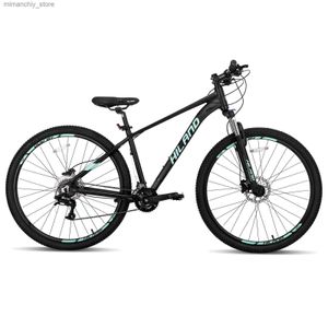 Bicicletas Hiland 29 polegadas Alumínio Mountain Bike Hidráulico Disco-Freio Bloqueio Suspensão Forquilha XC Quadro 16 Velocidade para Homens Mens Trail Bike Q231129