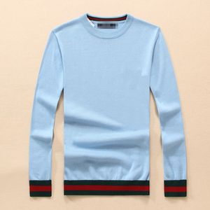 Роскошный мужской дизайнерский свитер для мужчин и женщин, классический повседневный многоцветный осенне-зимний свитер, тепло и комфорт, белый пуловер в тон