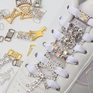 Shoe Parts Accessories 1Pair AF1 Rhinestone Charms Colorful Jeweled Sneaker Girl Gift decoration Shoelaces Buckles shoes accesories 231128