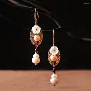 Dangle Earrings Can Choose Styles Jewelry Retro Style Long Fashion Pearl Chinese Wind Hand Earring Exaggerated Temperament