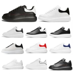 Sapatos Designer Running Sapatos de tênis de grandes dimensões Lace de couro Up Men Plataforma de moda Sneaker Black White masculino feminino Luxo Velvet Suede Sapatos casuais Chaussures