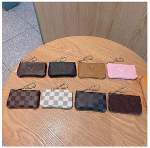 Luksusowe projektanci mini torebka brelokowa moda moda damska męska karta kredytowa uchwyt na karty monety portfel Pierścień Blak 002