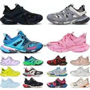 2023 Sıradan Ayakkabı Üçlü S Parçası 3.0 Spor Ayakkabı Şeffaf Azot Kristal Dış Tablo Koşu Ayakkabıları Erkek Kadın Eğitmenleri Siyah Yeşil Boyut 35-45 037