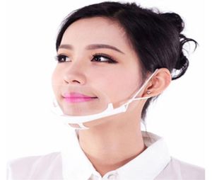 100PCS Health Care Tool Transparent Masks Permanent Anti Fog Catering Food el Plastic Kitchen Restaurant Masks7906657