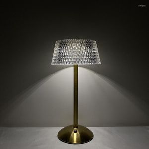 테이블 램프 북유럽 LED 금속 레트로 장식 분위기 램프 바 유럽 침실 조명 고급 데스크