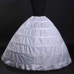 Koronkowa krawędź 6 Hoop Petticoat Underskirt do sukni ślubnej sukni balowej 120 cm Bieźnia