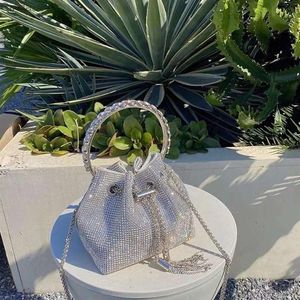 デザイナーバッグダイヤモンドウォレット光沢のあるバケツバッグ小さな豪華なクロスボディハンドバッグディナーイブニング財布とレディ317mのハンドバッグ