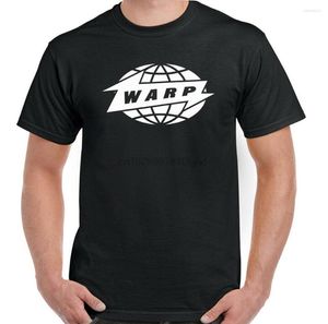 T-shirt de camisetas de Warp Records de camisetas masculinas