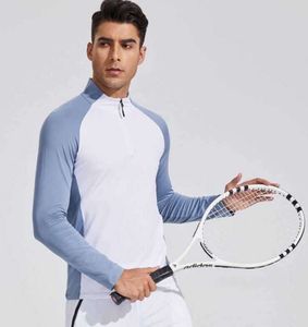 Lulus Yoga Align Designer Running Shirts Compression Sports Tistes Fitness New Jym Soccer Man Jersey SportswearクイックドライスポーツTシャツトップ長袖334