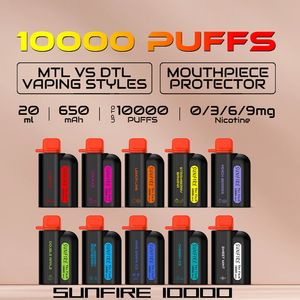 Sunfire Tornado 10000 Puff 12k Einweg-E-Zigaretten 20 ml Vape wiederaufladbar 650 mAh RM Vape 9000 Puff Puffs 12000 Puffs 15000 9k 10k Puffs Vaper Cola Ice in Dubai Vapes