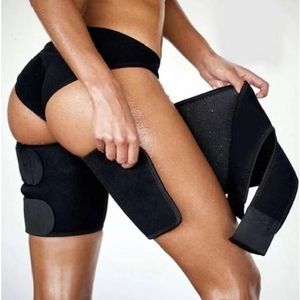 Leg Shaper Slimming Leg Shaper Bastu Sweat Lårtrimmare varmare smala formning Ben Bälte Fett Burning Wraps Thermo Neoprene Compress Belt 231128