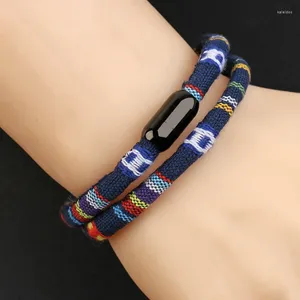 Charme pulseiras 2023 na moda bohemia corda pulseira atrair magentic mulheres bangle verão praia surf brazalete homens acessórios casal