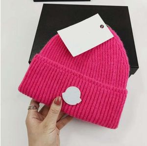 Designer Fall and Winter Knitted Beanie men's and women's casual hats high-quality Chunky Knit Thick Warm faux fur pom Beanies Hats Female Bonnet Beanie Caps 20 colors B3