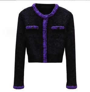 1121 L 2023, осенний брендовый свитер в том же стиле, черный свитер с длинным рукавом и круглым вырезом, женская одежда высокого качества, женская одежда qianhe