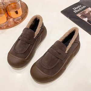 Goth Platform Shoes Short Flats Dress Women Suede Plush Warm Running Sneakers Sport Winter Designer Ankle Fashion Boots 231128 683