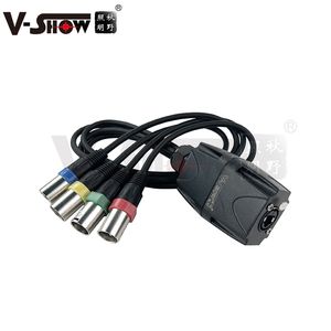 V-Show Adapter DMX-RJ45 Cable splitter RJ45 4 x XLR 3pin male&female