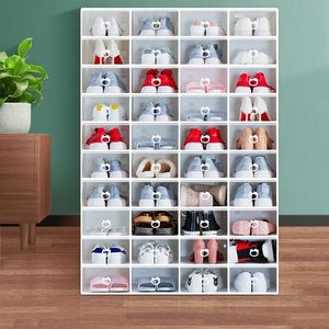 Storage Shoe Box Plastic Drawer Thickened Transparent Shoe Box Shoe Storage Box Japanese Simple Shoe Box Storage Box 29.8X21.5X12.6