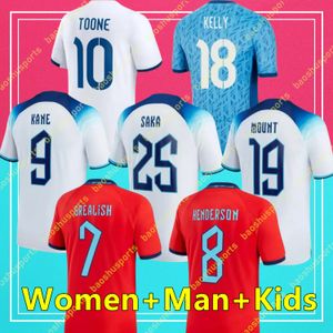 2023 24 25 Euro Cup Englands Jersey BELLINGHAM Home Away Soccer Jerseys RICE SAKA FODEN RASHFORD STERLING STONES GREALISH KANE Men Kids Fans Player Football