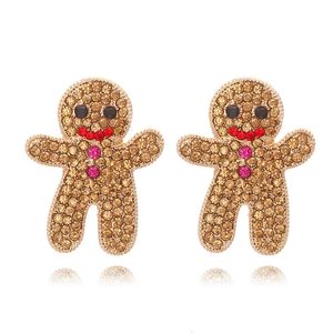 Charm Sweet Christmas Gingerbread Man Earrings 2023 Year Gifts 231129