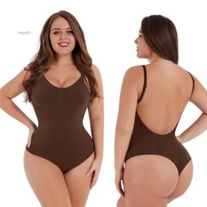 Waist Tummy Shaper Skims Women Corset Slimming Shapewear Women Backless Thong Seamless Body Shaper Tummy Control Women Low Back Girdle ShaperL231129