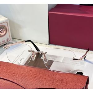 Topp lyxiga solglasögon Designer Kvinnor Mens Senior Eyewear for Women Eyeglasses Frame Vintage Lenses kan anpassas med originallåda och fodral