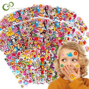 Adesivi giocattolo per bambini 40 20 fogli diversi 3D Puffy Bulk per ragazza ragazzo regalo di compleanno Scrapbooking Insegnanti Animali Cartoon GYH 231128