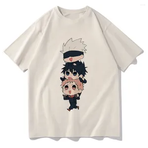 Men's T Shirts Jujutsu Kaisen Shirt Fashion Men Harajuku Funny Kawaii Yuji Megumi Gojo T-shirt unisex anime manga Cotton Tees Korea Korea Korea Korea Korea